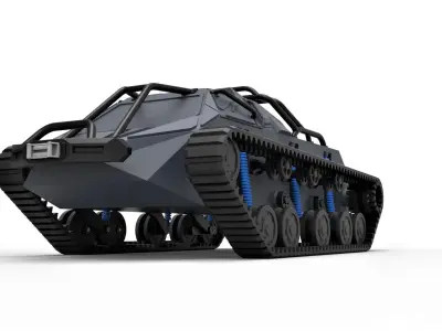 Tracked vehicle Pickup body Scale 1 to 24 3D print model