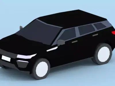 low poly car free Free low-poly 3D model