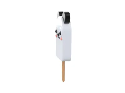 Cartoon Panda Ice Cream Cute Low-poly 3D model