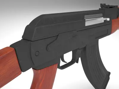 AK-47 rifle 3D model get