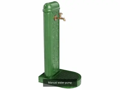 Manual water pumps 3D Model Pack