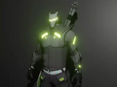 Cyber hunter 3D model