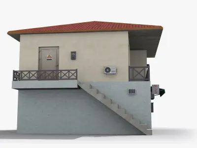 Japanese House x25 Low-poly 3D model purchase