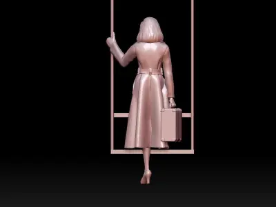 woman 3D print model 4