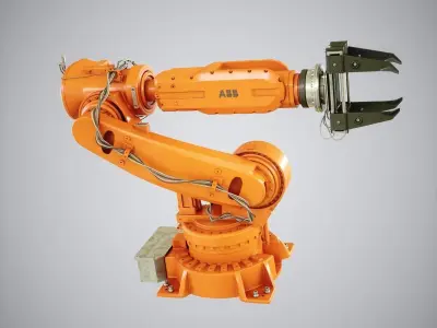 Industrial Robot 6620 Low-poly 3D model