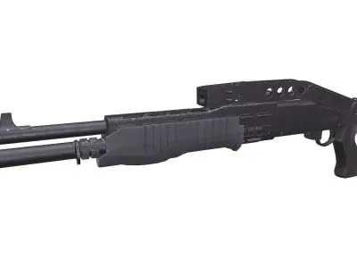Franchi SPAS-12 Free low-poly 3D model