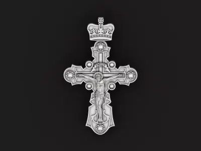 cross crown with the crucifix of Jesus Christ 865 3D print model