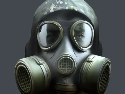 Helmet 3d model military combat Military Low-poly Low-poly 3D model 58
