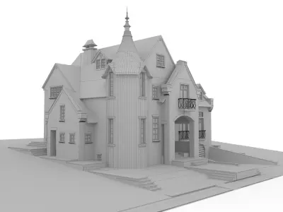 Private house 3D model 11
