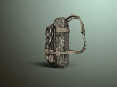 Military Backpack Free 3D model