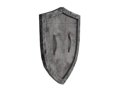 Medieval Shield Game-Ready Ultra Low Poly Low-poly 3D model