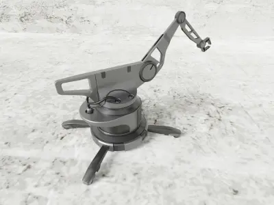 Mechanical Arm Low-poly 3D model shop