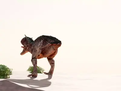 Dinosaur Scene Environment 3D model