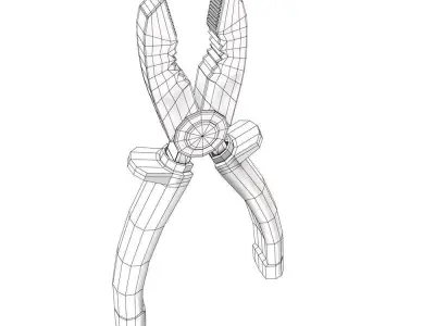 Plier 3d model pair of pliers 3D model