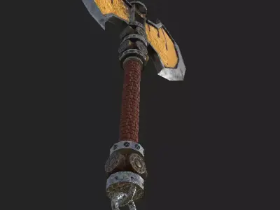 Low Poly Axe Low-poly 3D model buy