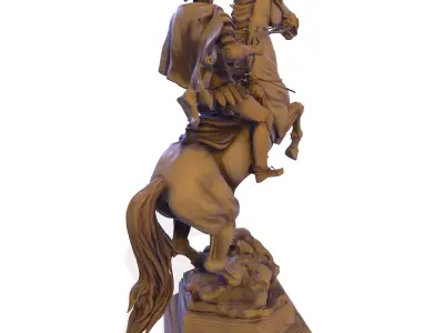 The General s Charge Sculpture 3D print model