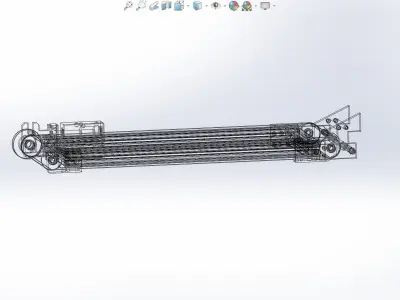 No motor drives the assembly line 3D model
