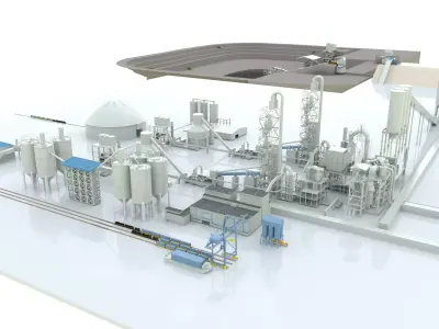 Cement Plant 3D model