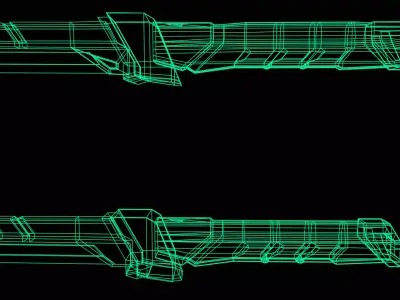 Cyberpunk Swords 3D model purchase
