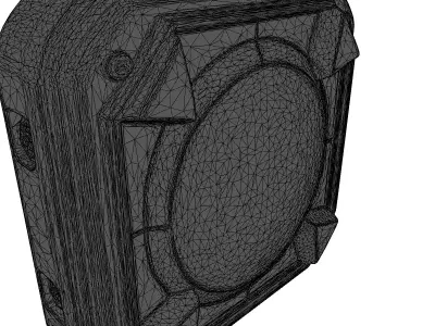 SciFi Wall Control Panel 3D model