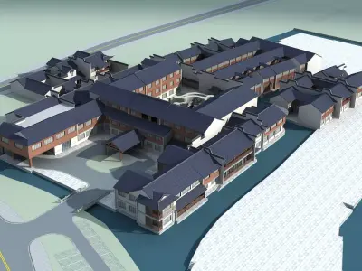 Chinese Style Architecture 3D model 27