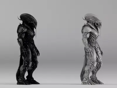 S00018 Alien Predator Monster  Sci-Fi Creature 3D print model