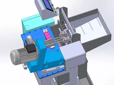 Automatic arc milling machine 3D model