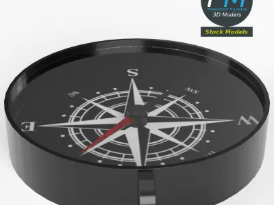 Toy compass 3D model