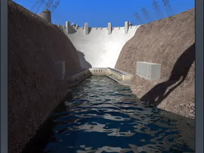 Hoover Dam 3D model
