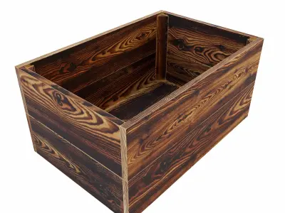 Crate 3d model Low-poly 3D model