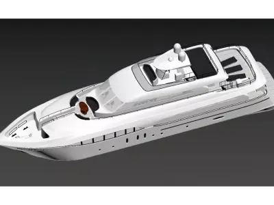 Luxury yacht 3D model by liuluhong