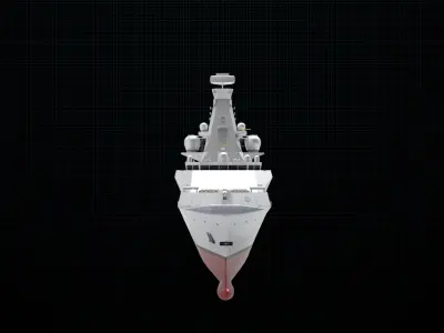 Frigate ship type 26 3D model
