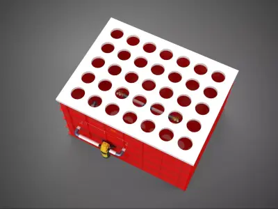 IRRIGATION PIPE SPRAYING LAYOUT AEROPONIC PLANT HOLE CULTIVATION 3D model