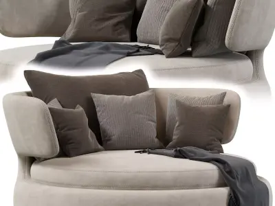Amoenus Soft Maxalto Swivel Sofa 3D model