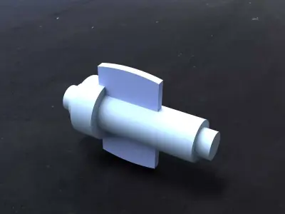 Cotter Joint Free 3D model by abhijeet1