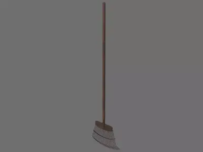 Rake 1C Low-poly 3D model