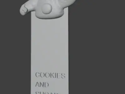 cookie bookmark 3D print model
