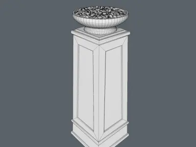 Fire Column 3D model