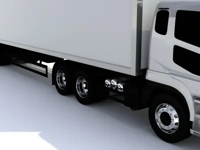 Generic Truck With Trailer 3D model