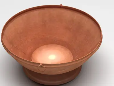 ghangal 3d model copper bowl 3D model