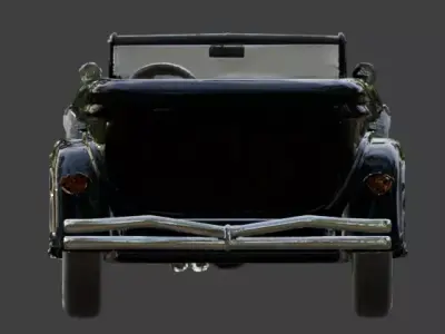 High End 1920s Vintage Luxury Touring Car 3D Model Low-poly 3D model