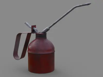 Oil Can 2 Low-poly 3D model