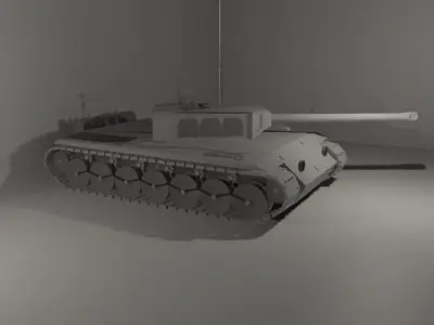Tank Model world war i Free low-poly 3D model