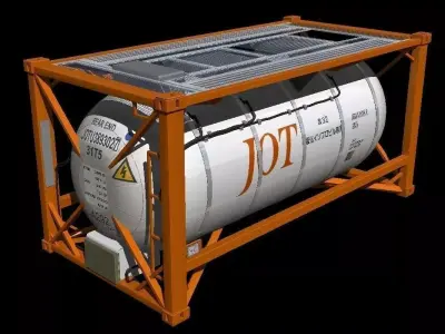 20Feet Chemical Container 3D model
