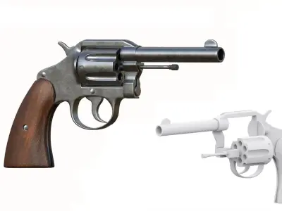 colt police gun  3D model
