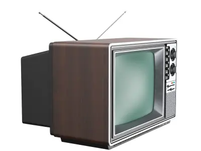 Retro TV 3D model shop
