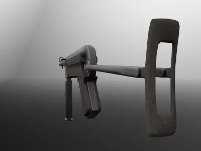MP40 World War 2 Gun Low-poly 3D model