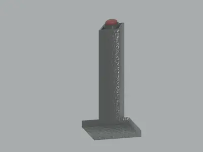 Pedestal Button 3D model