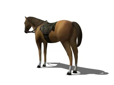 Horse Low-poly 3D model shop