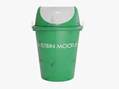Dustbin 2 trash can 3D model